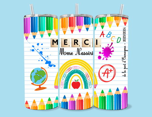 Thermos Cahier blanc