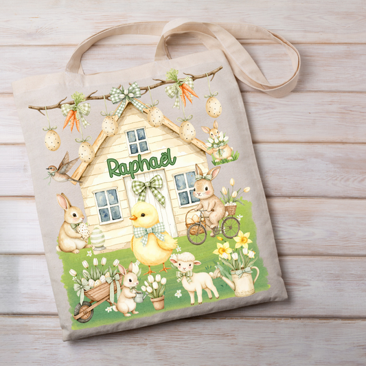 TOTE BAG FAMILLE LAPIN
