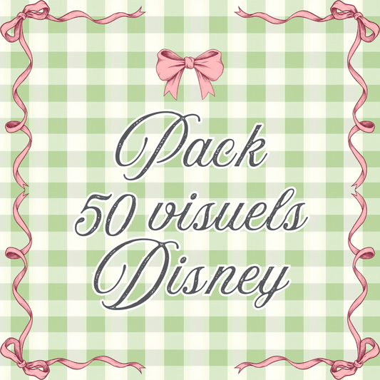 Pack 50 visuels Disney